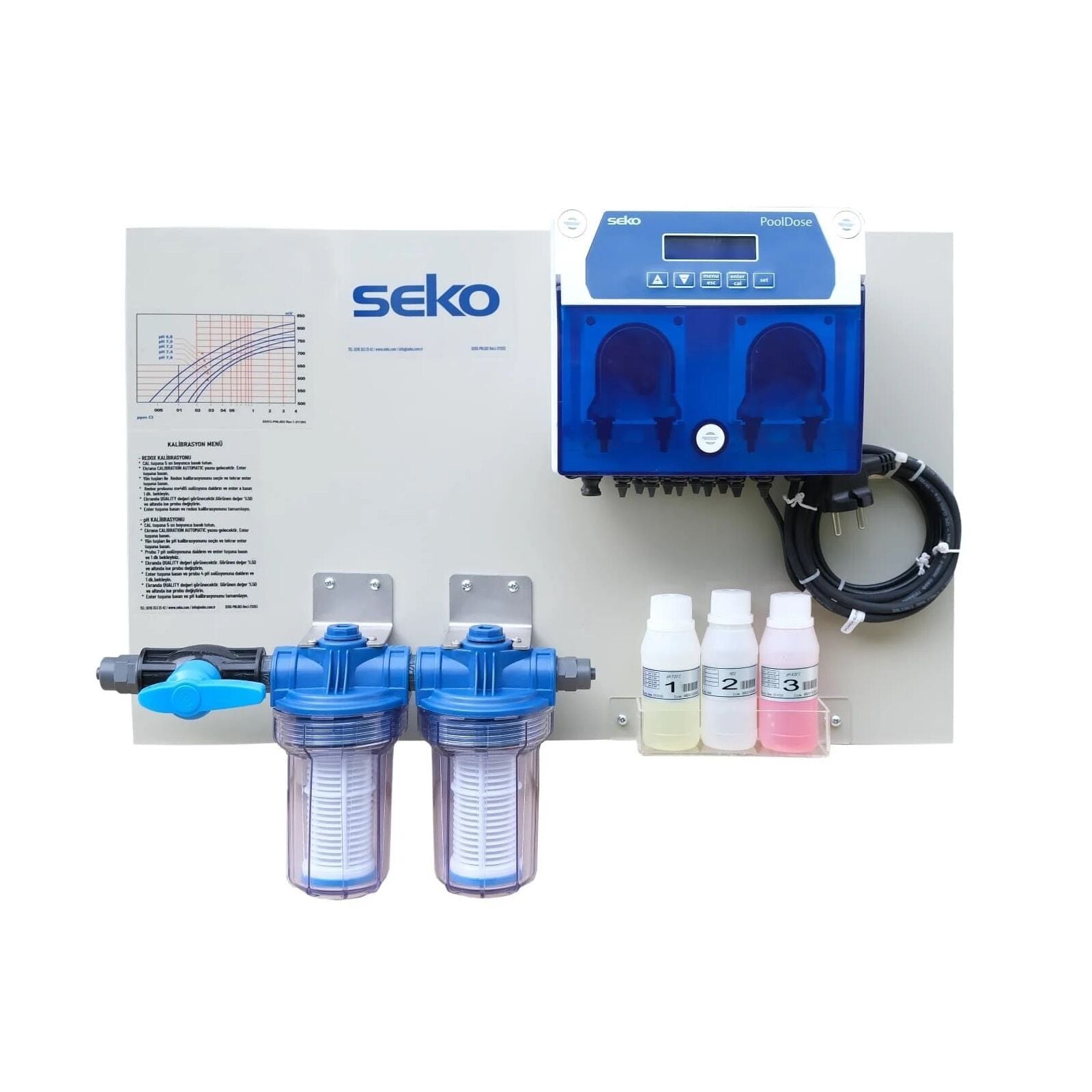 Seko PDP Havuz Dozaj Sistemi Pool Dose Panel pH ve ORP Kontrol