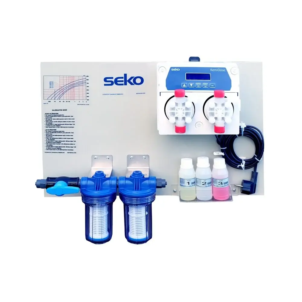 Seko KDP Kemi Dose Panel | 500 m³ Havuzlar İçin Otomatik pH ve ORP Kontrol Sistemi