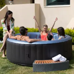 Bergen Şişme Jakuzi – 4 Kişilik Yuvarlak Bubble Spa (700 Litre)