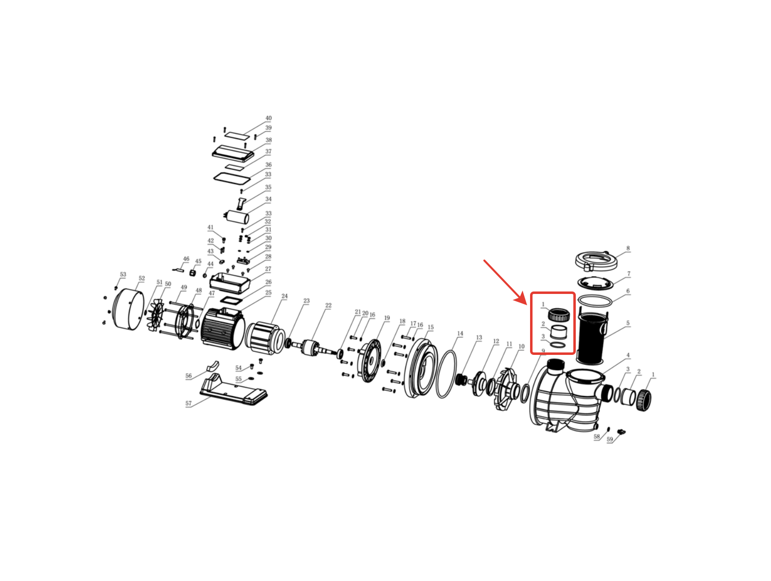 Havuz Pompa Rekoru SMP150 Uyumlu Bağlantı Parçası