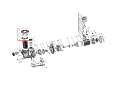 SCPA300T Trifaze Havuz Pompa Ön Filtre Kapağı Uyumlu Yedek Parça