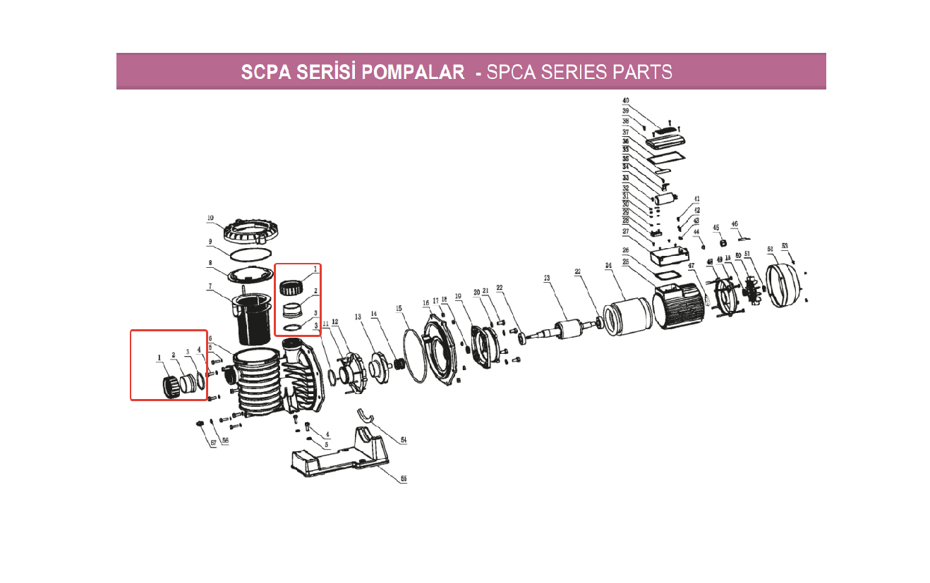 LP200 Pompa Rekoru 2'' Yedek Parça